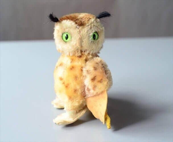 ドイツ製 Steiff フクロウ シュタイフ ぬいぐるみ Owl Wittie