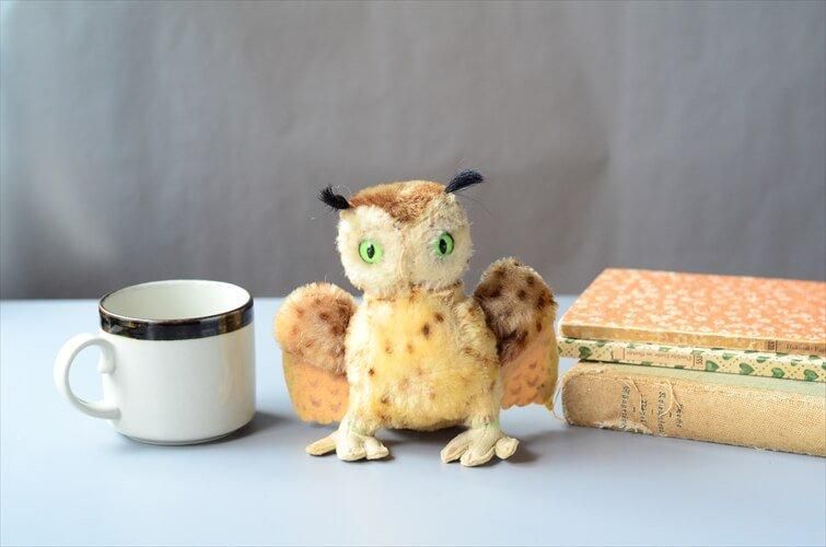 ドイツ製 Steiff フクロウ シュタイフ ぬいぐるみ Owl Wittie