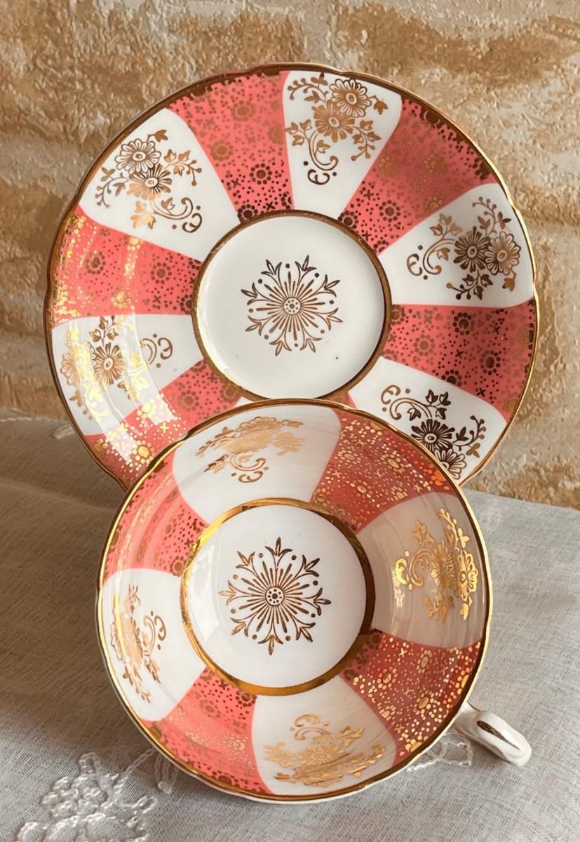 パラゴン　アンティーク　ソーサー2枚 美品】英国パラゴン 1953年 エリザベスⅡ世即位記念 カップ