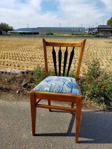 フランスアンティークダイニングチェア 座面をヨーロッパ直輸入