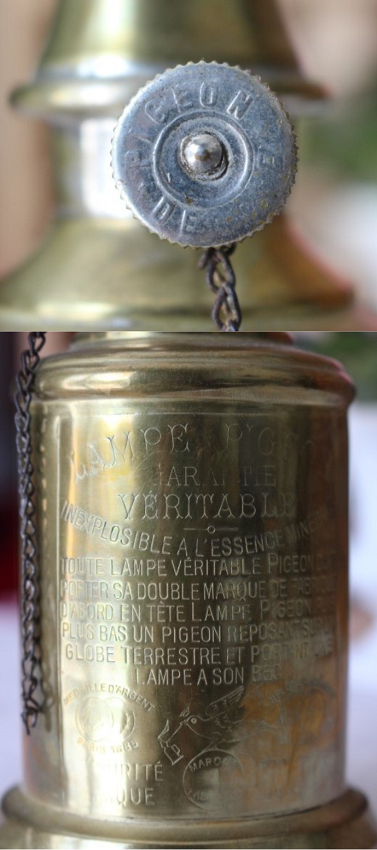 フランスアンティーク ピジョンランプ LAMPE PIGEON - ANTIQUE フランスアンティーク ピジョンランプ LAMPE PIGEON - ANTIQUE