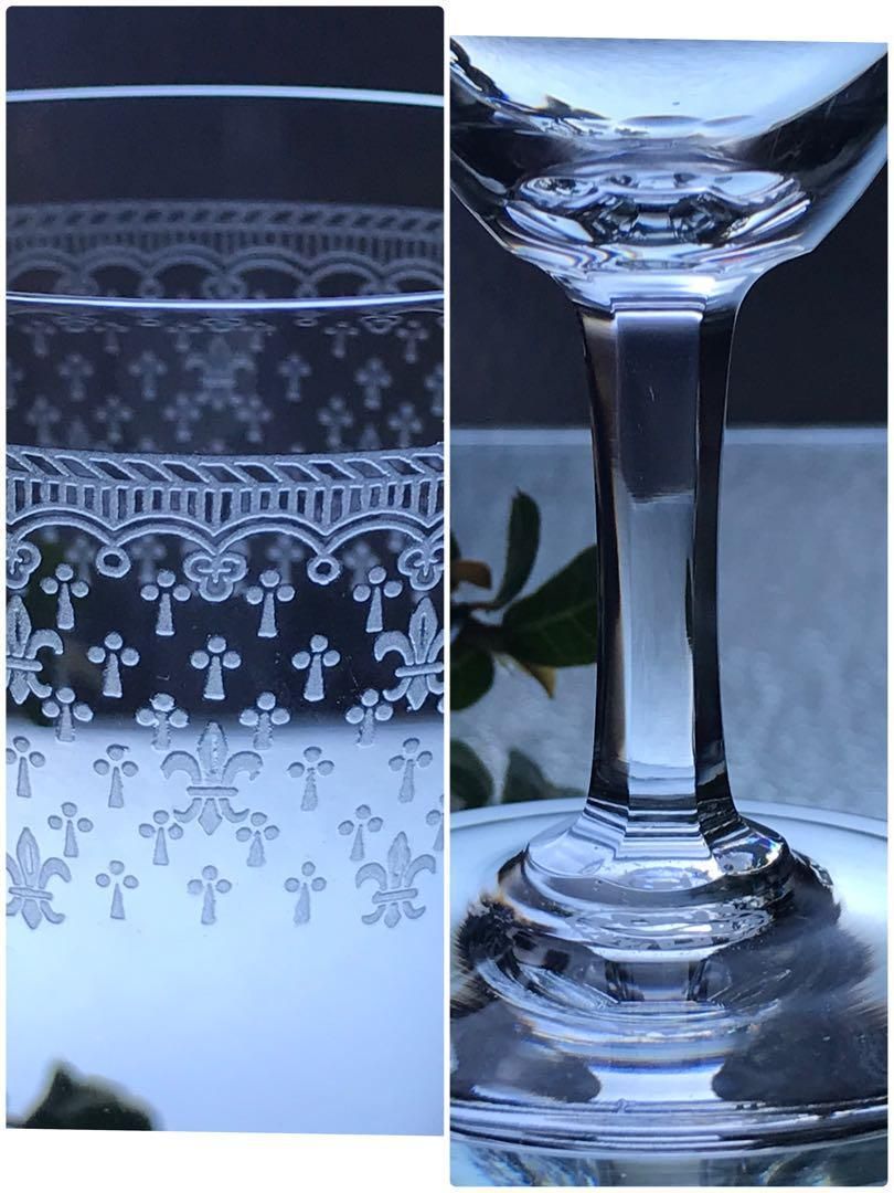 高貴オールドバカラBACCARATフルール・ド・リスFleur de Lysペア 高貴オールドバカラBACCARATフルール・ド・リスFleur de Lysペア