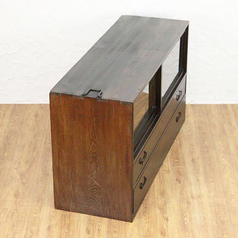 紫檀 四尺箪笥ローボード 和風キャビネット 物入れ テレビ台 紫檀 四尺箪笥ローボード 和風キャビネット 物入れ テレビ台