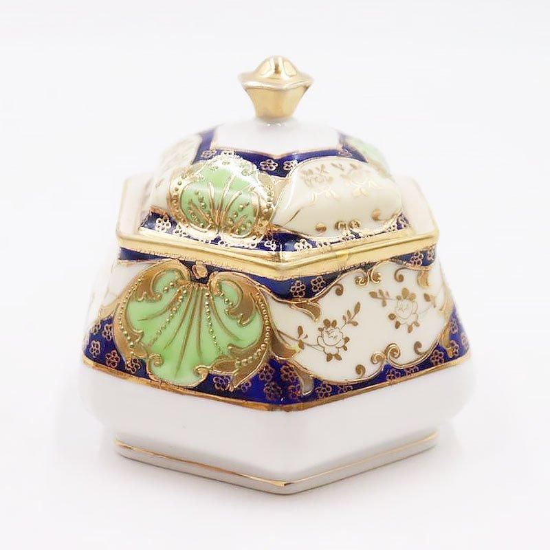 金継ぎ】オールドノリタケ NORITAKE 六角形 蓋もの キャニスター