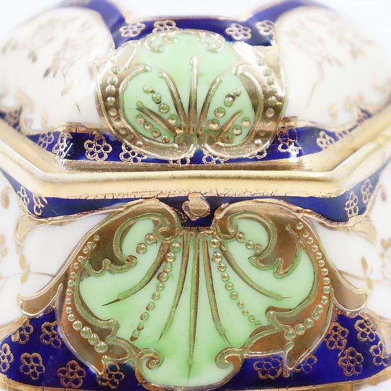 金継ぎ】オールドノリタケ NORITAKE 六角形 蓋もの キャニスター