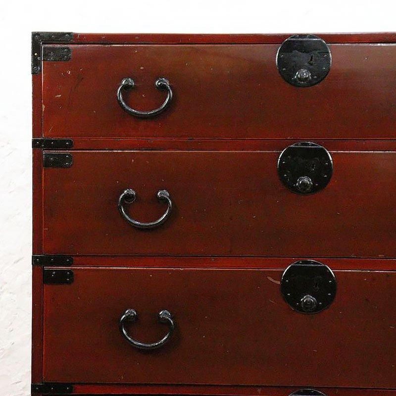 アンティーク和ダンス 楽天市場】【マラソンポイント5倍】民芸調 階段箪笥（たんす）右