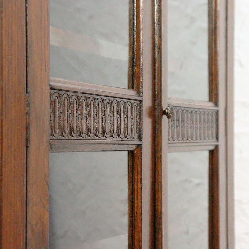 英国製アンティークオーク材ブックケース1920年代