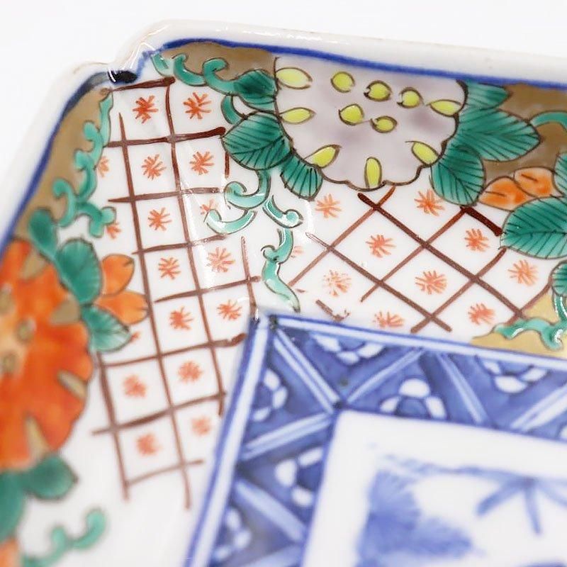 希少 手書き 色絵 長皿 長方形 和骨董 和食器 伊万里