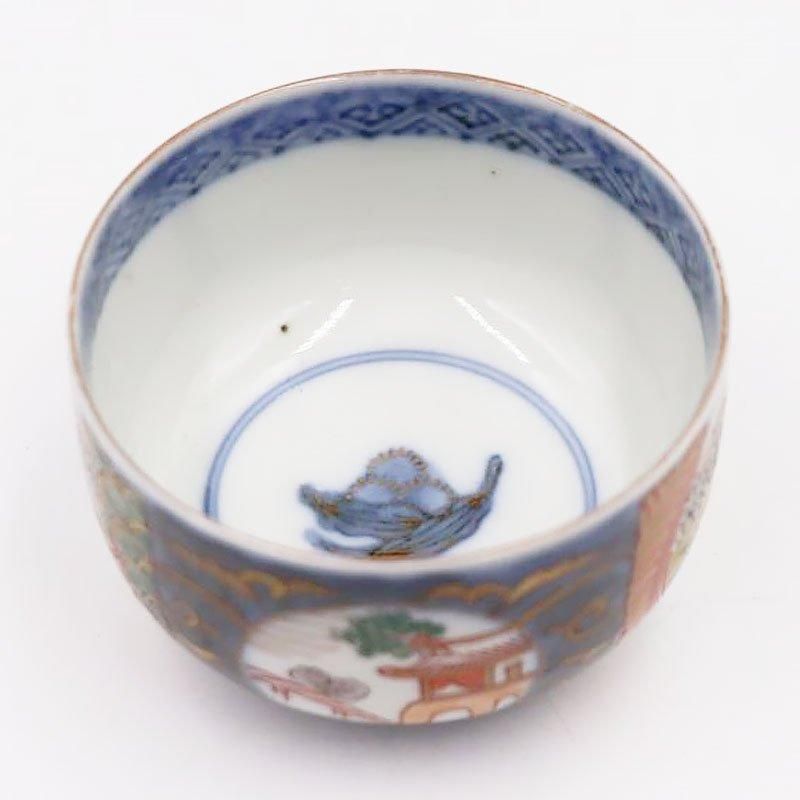 赤絵 輪線文 茶碗 大盃 ぐい呑み 小服茶碗 酒器 古美術 古道具 アンティーク 赤絵 輪線文 茶碗 大盃 ぐい呑み 小服茶碗 酒器 古美術