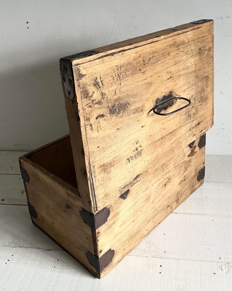 40's フレンチヴィンテージ ウッドトランク ヴィンテージ家具