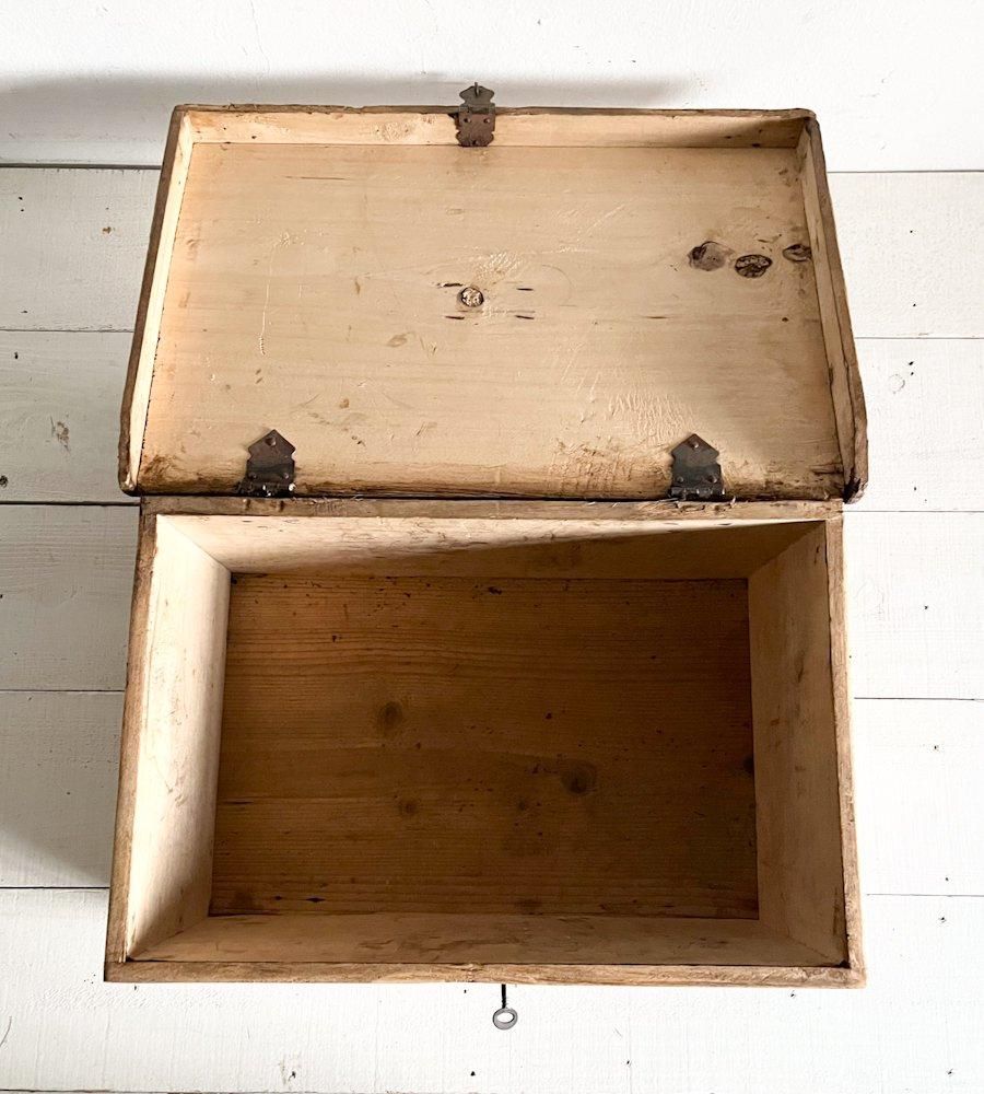 40's フレンチヴィンテージ ウッドトランク ヴィンテージ家具