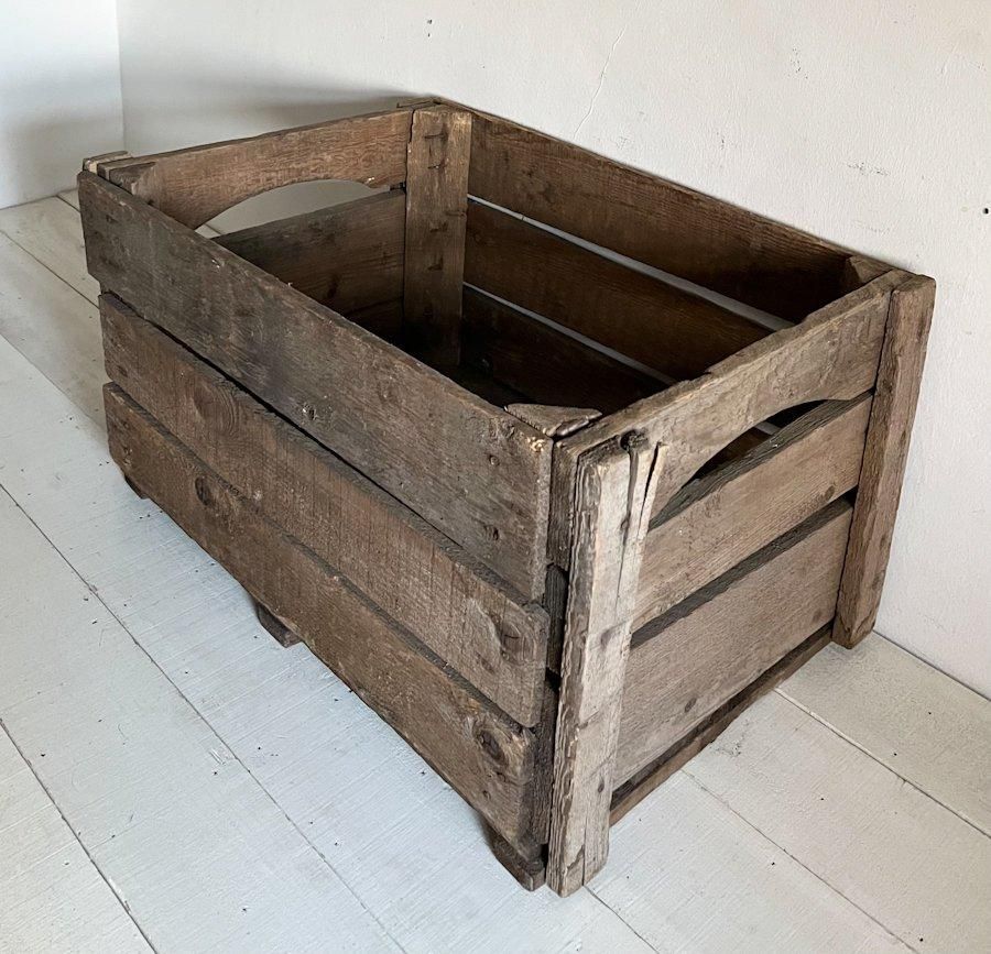 フランスアンティーク木箱(大)1(AW024-116) - ANTIQUE LEAVES フランスアンティーク木箱(大)1(AW024-116) - ANTIQUE LEAVES