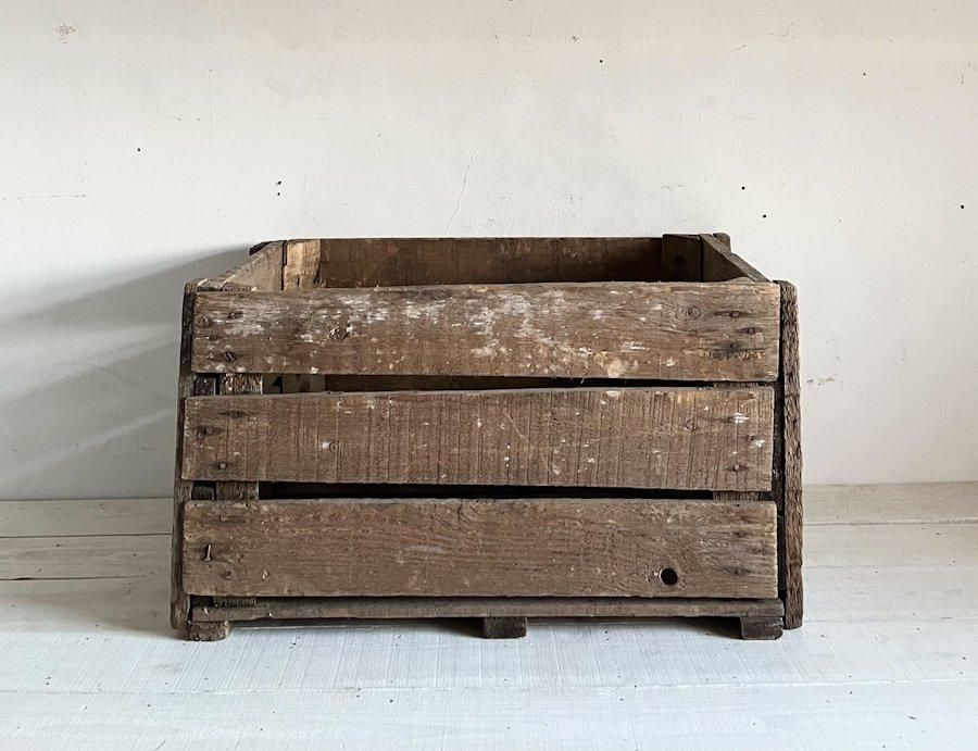 フランスアンティーク木箱(大)1(AW024-116) - ANTIQUE LEAVES フランスアンティーク木箱(大)1(AW024-116) - ANTIQUE LEAVES