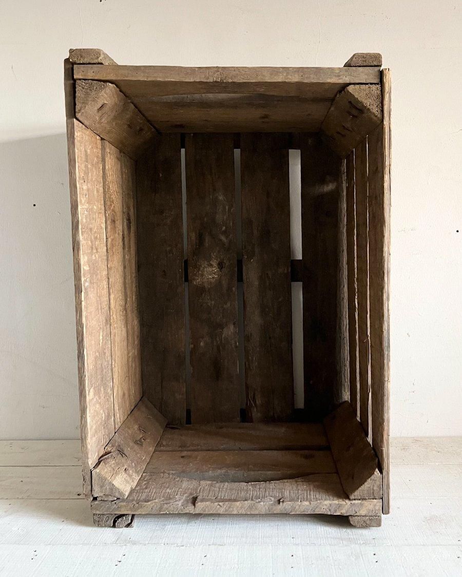 フランスアンティーク木箱(大)1(AW024-116) - ANTIQUE LEAVES フランスアンティーク木箱(大)1(AW024-116) - ANTIQUE LEAVES