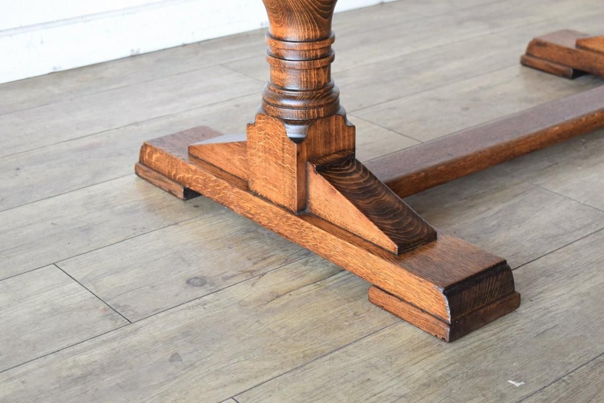 アンティーク アールデコ オーク製 ドローリーフテーブル