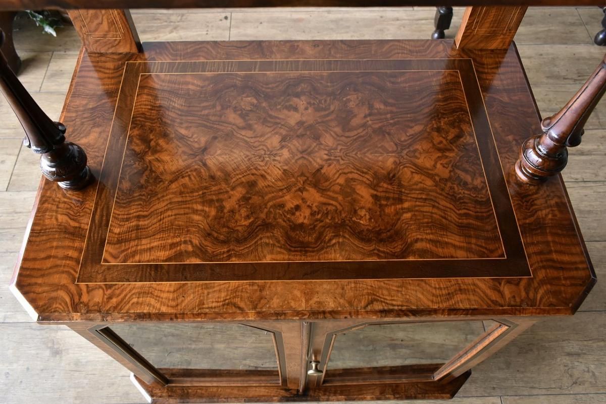 ヴィンテージ 希少バールウッド】イタリア製クラシックキャビネット 鍵