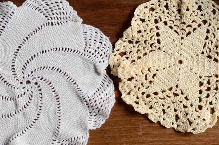 ドイツやフランスから 古いドイリー 3枚セット 刺繍レース