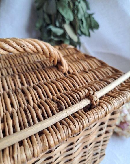 フランス ヴィンテージ ピクニックバスケット パニエ - ANTIQUE フランス ヴィンテージ ピクニックバスケット パニエ - ANTIQUE