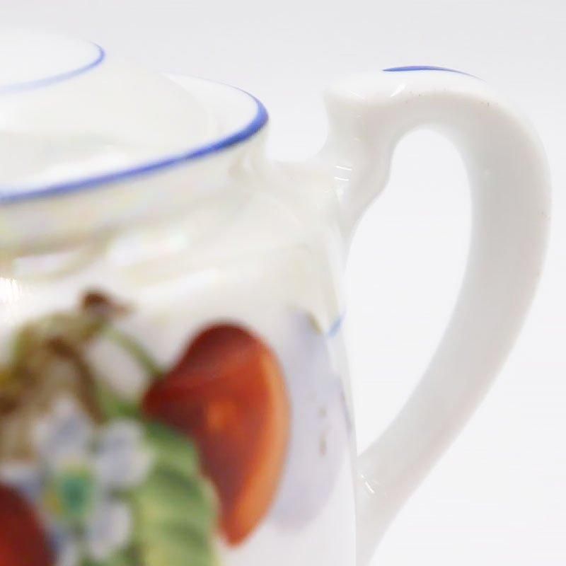 大正時代アンティーク チェリーモチーフのノリタケシュガーポット