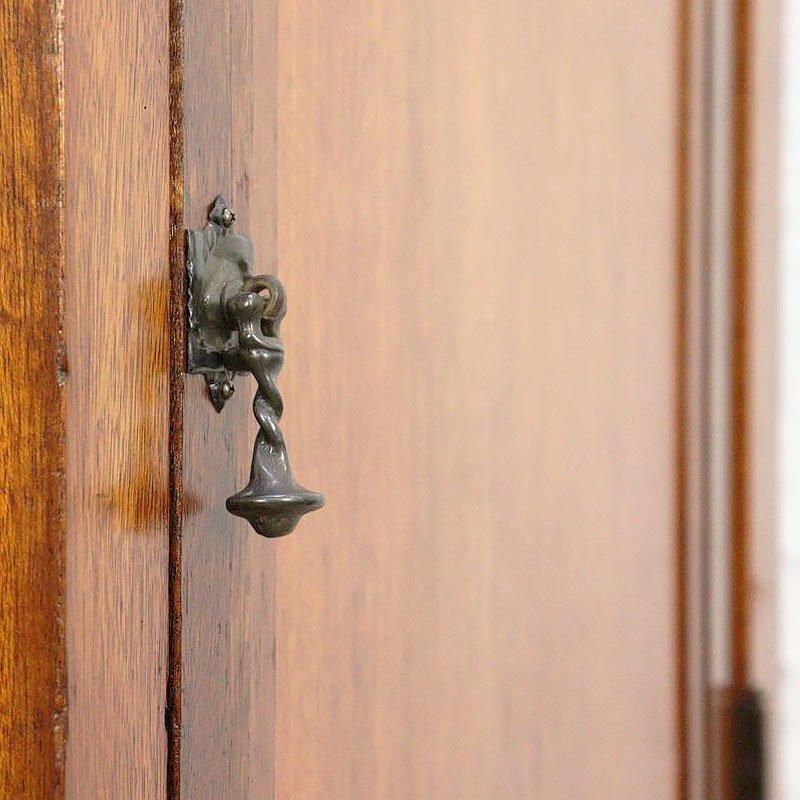 マホガニー キャビネット ワードローブ スリムアンティーク