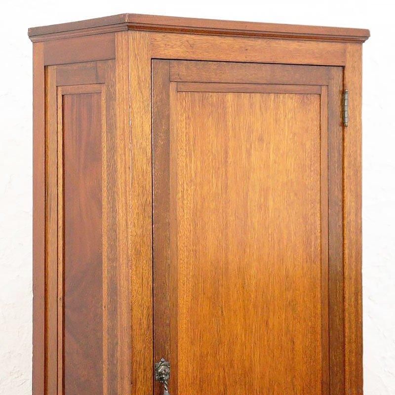 マホガニー キャビネット ワードローブ スリムアンティーク