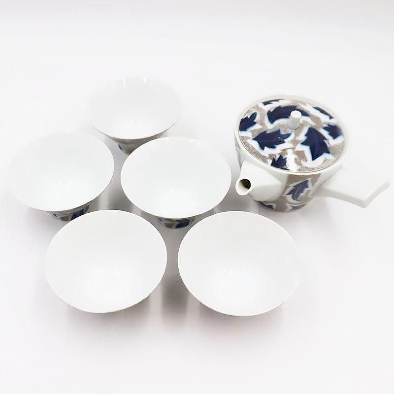 ヴィンテージ 昭和レトロ 茶器セット 日本製 植物文様