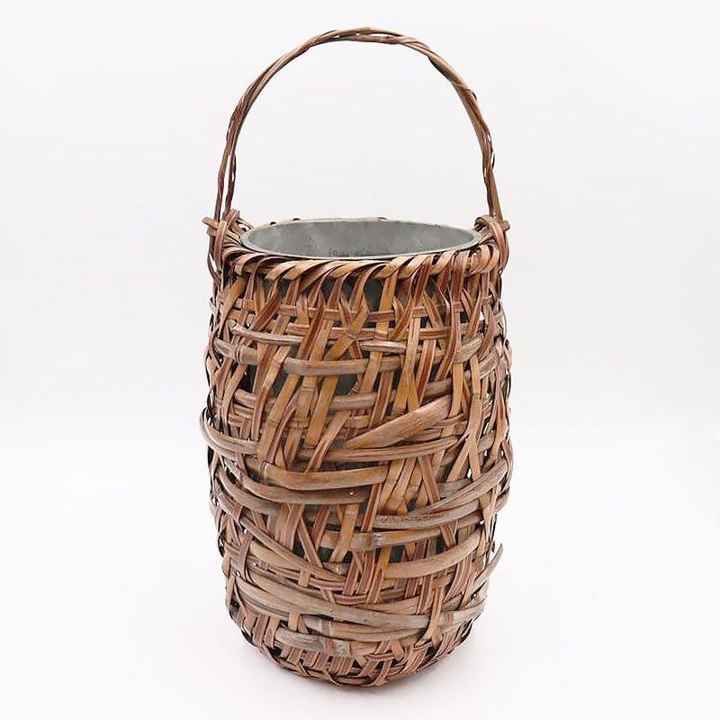 シノワズリー骨董 取手付き二段大茶籠 アンティーク 【公式通販】