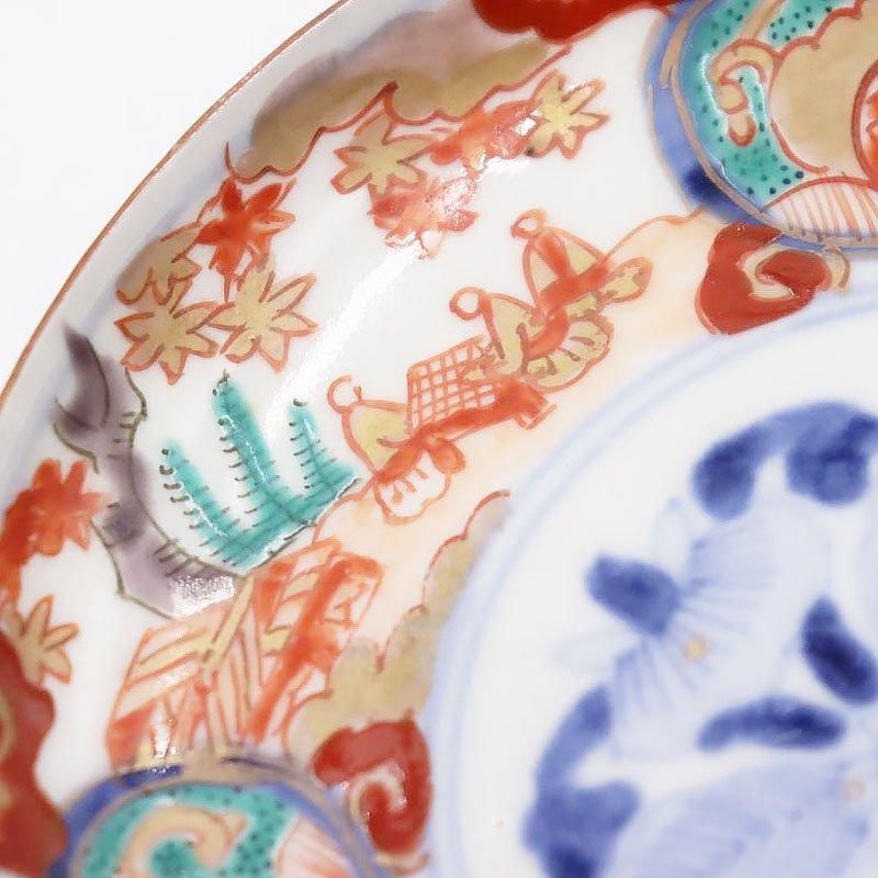 金継ぎ】手描き 色絵 小皿 取り皿 伊万里焼 明治 大正 骨董 金継ぎ】手描き 色絵 小皿 取り皿 伊万里焼 明治 大正 骨董