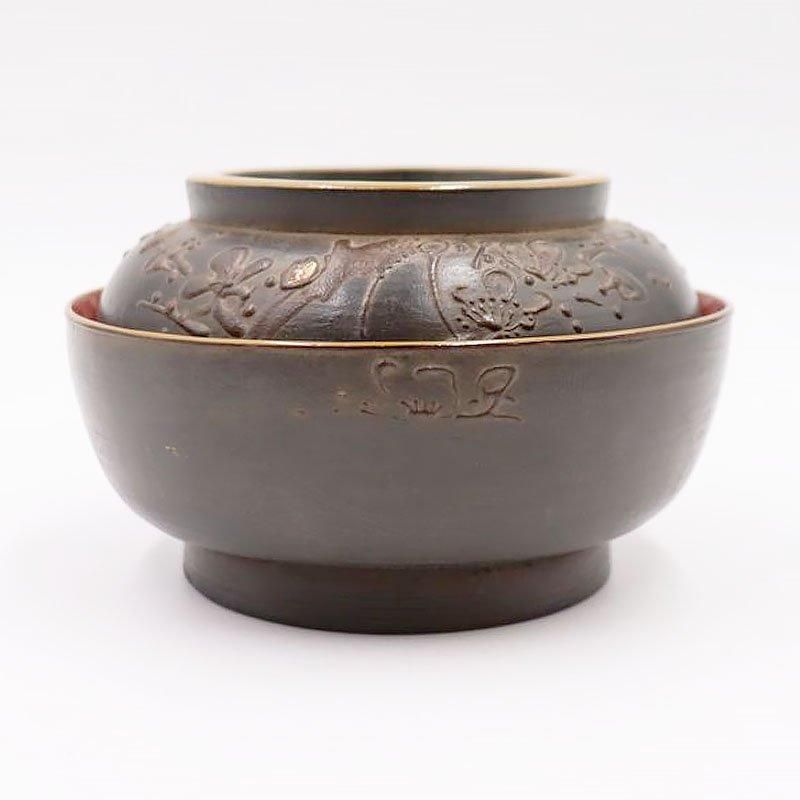内朱塗 内蒔絵 煮物椀 菓子椀 蓋椀 アンティーク 骨董 和食 漆器 内朱塗 内蒔絵 煮物椀 菓子椀 蓋椀 アンティーク 骨董 和食 漆器