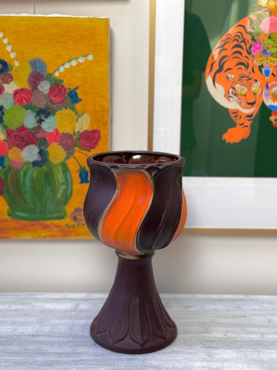 西ドイツヴィンテージ赤花瓶Art Pottery Duemler&Breiden Dümler＆Breiden | Fat Lava & German Art Pottery