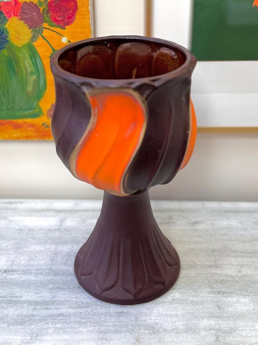 西ドイツ　ヴィンテージ陶器　花瓶　'70 西ドイツ製 ヴィンテージ Bay Keramik 陶器花瓶