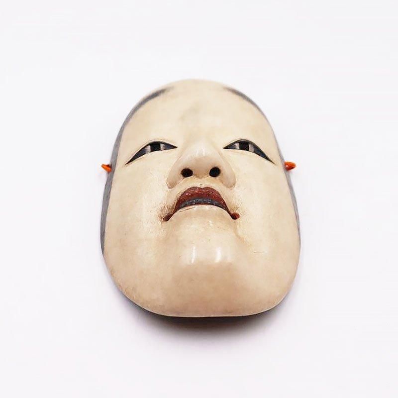 伝統工芸　能面 Noh mask 小面　壁掛け 額縁 レトロ 魔除け 縁起物 伝統工芸 能面 Noh mask 小面 壁掛け 額縁 レトロ 魔除け 縁起物