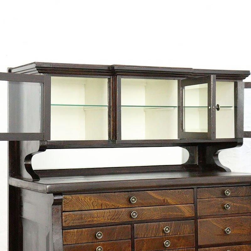 大正時代のアンティークケヤキ製デンタルキャビネット