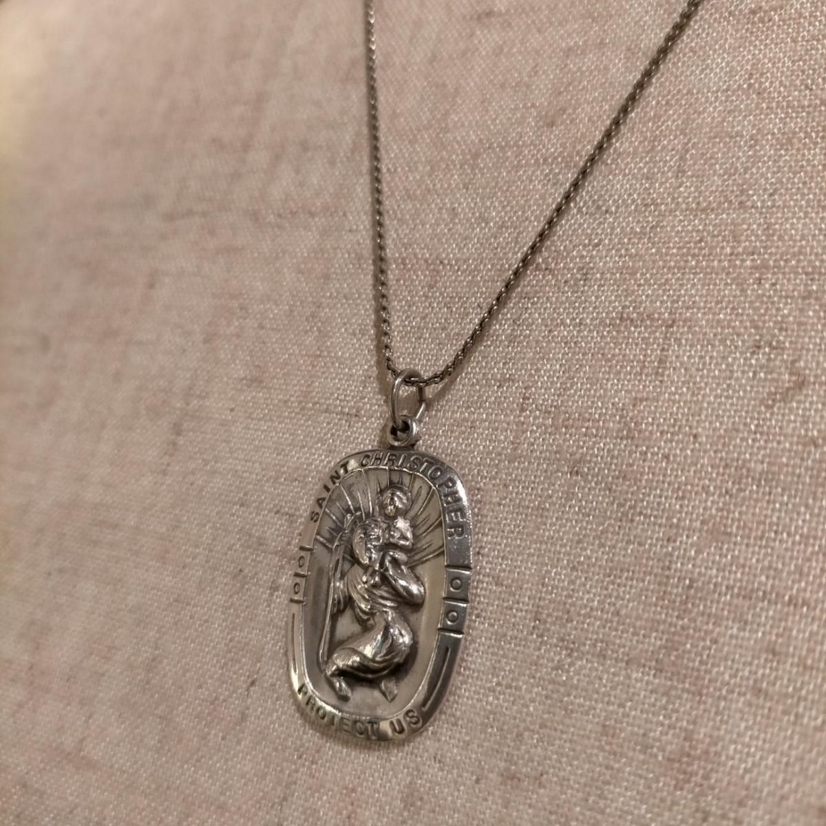 USA製ヴィンテージキリストSt.Christopher聖クリストファー USA製ヴィンテージキリストSt.Christopher聖クリストファー