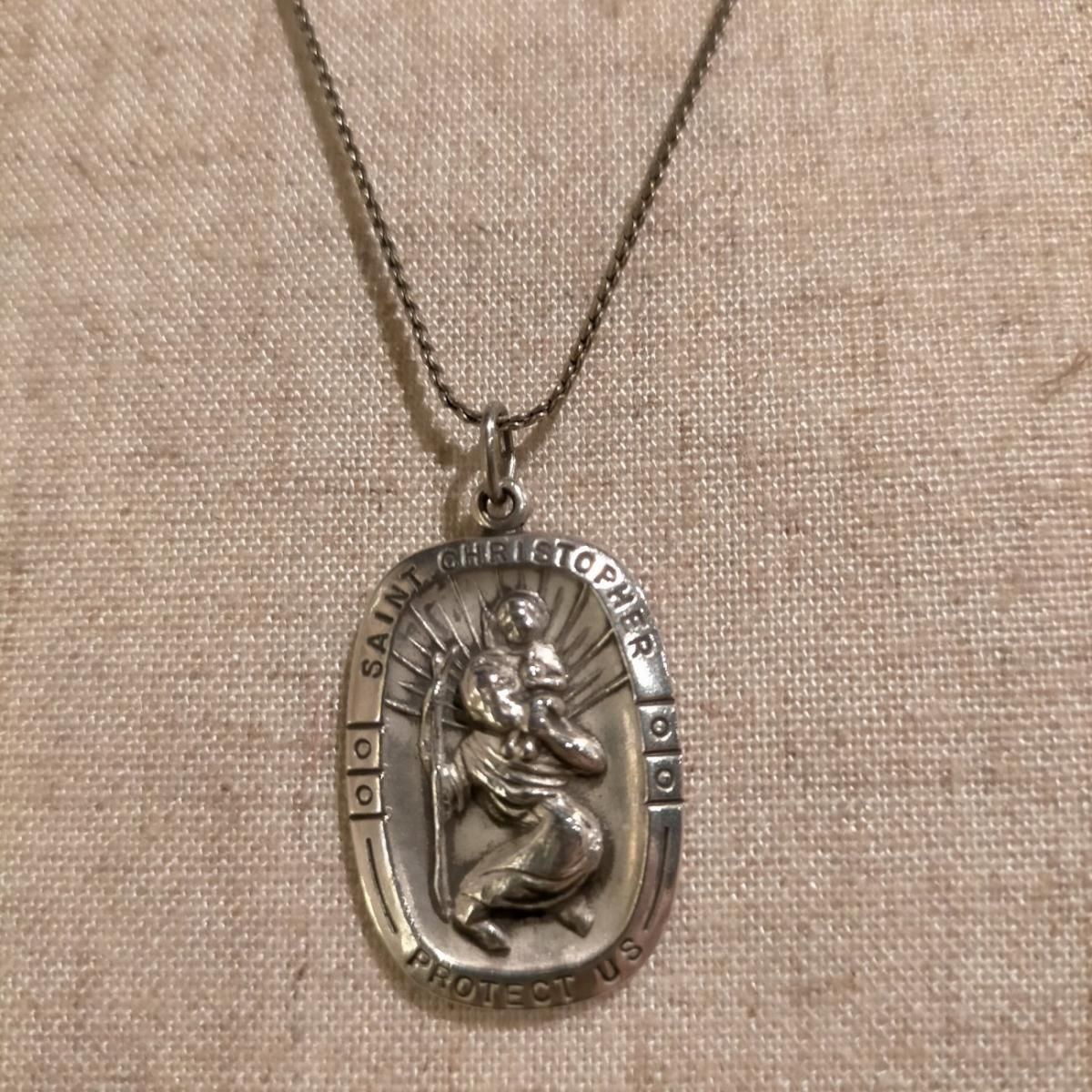 【再入荷!】 USA製ヴィンテージキリストSt.Christopher聖クリストファー 装身具