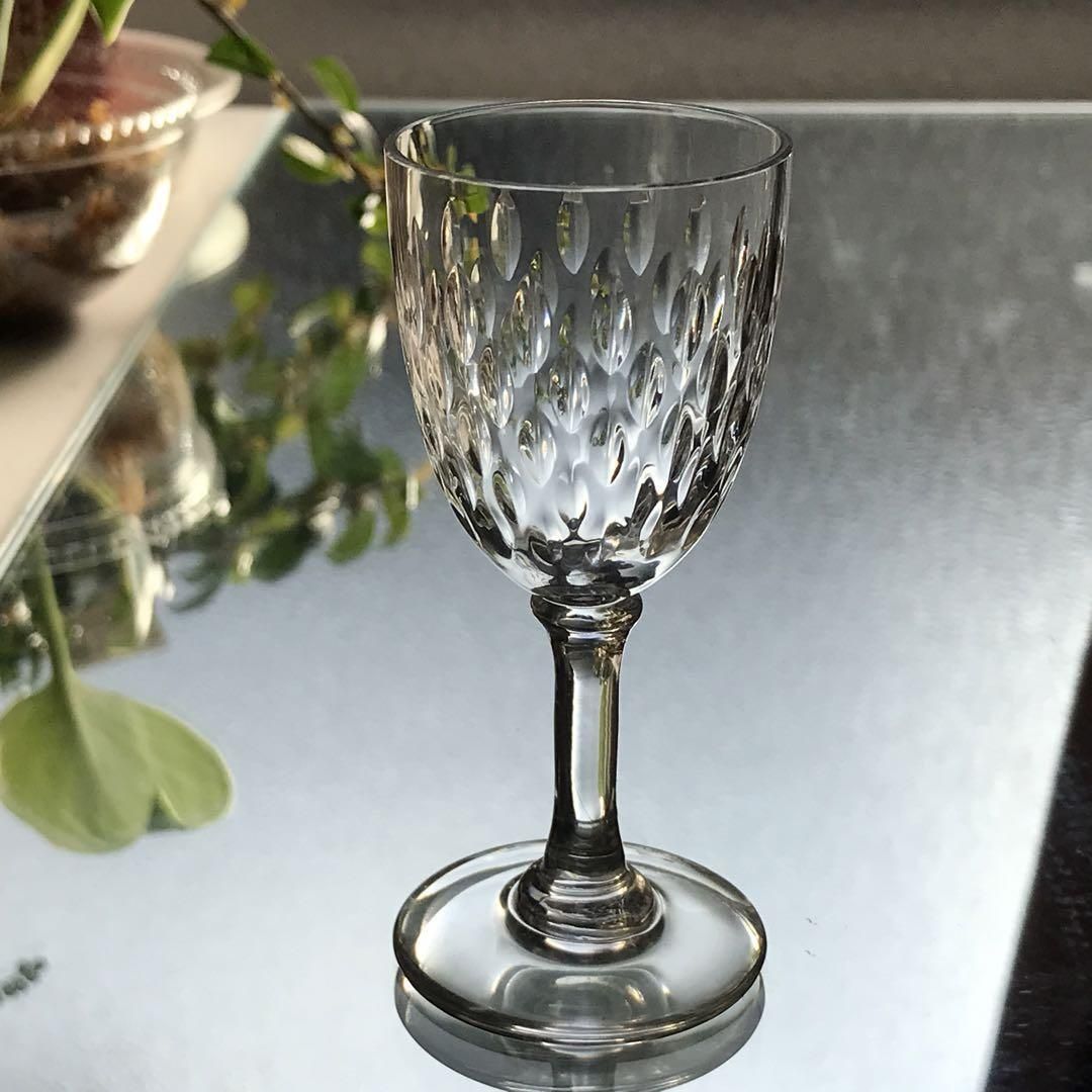 オールド・バカラ レアカラー ブルークリスタル製 コンポート バンブー 小物入れ オールド・バカラ レアカラー ブルークリスタル製 コンポート バンブー