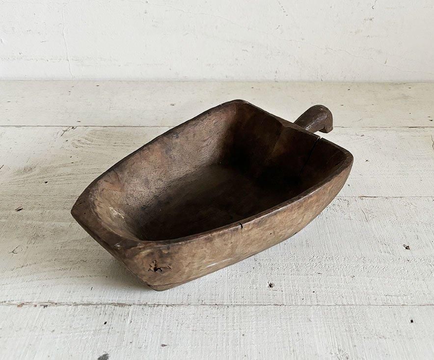 アフリカアンティーク 木製スコップ (aw024-122) - ANTIQUE LEAVES