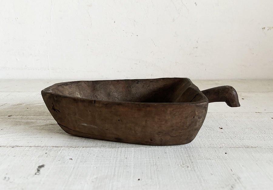 アフリカアンティーク 木製スコップ (aw024-122) - ANTIQUE LEAVES
