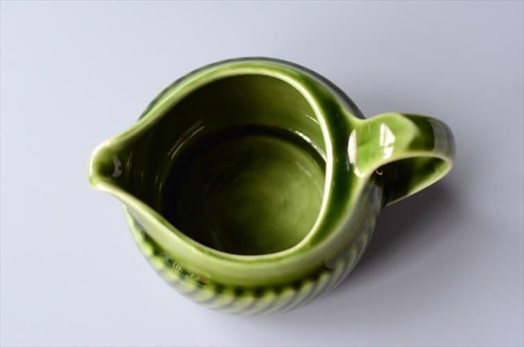 ベルギー製 BOCH ボッホ Trianon Olive Green クリーマー ジャグ