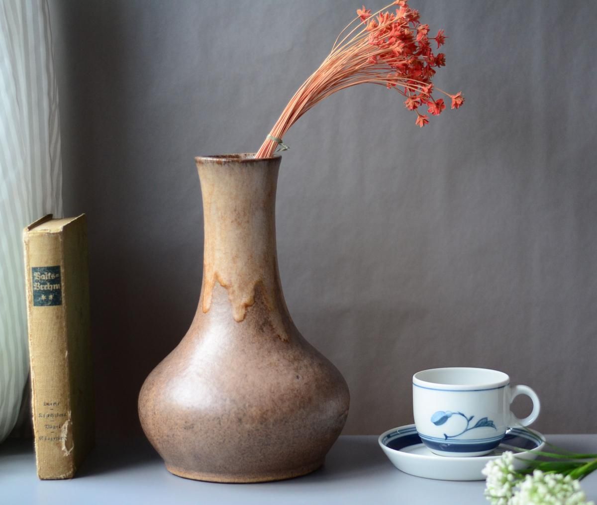 ドイツ Art Pottery Fat Lava 陶器の花瓶 ファットラバー ベース ドイツ Art Pottery Fat Lava 陶器の花瓶 ファットラバー ベース