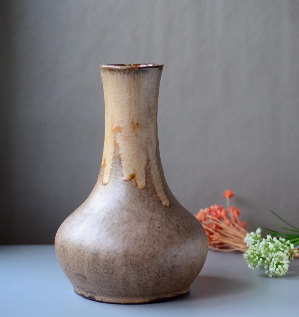 ドイツ Art Pottery Fat Lava 陶器の花瓶 ファットラバー ベース ドイツ Art Pottery Fat Lava 陶器の花瓶 ファットラバー ベース