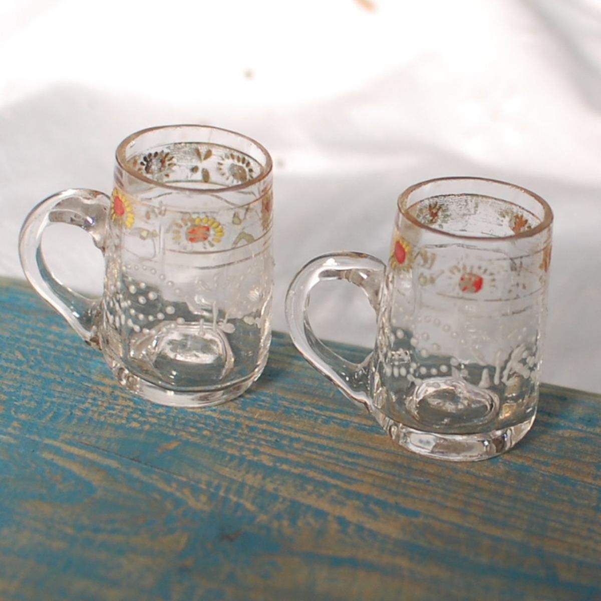 フランス直送！アンティークミニグラスの可愛さ