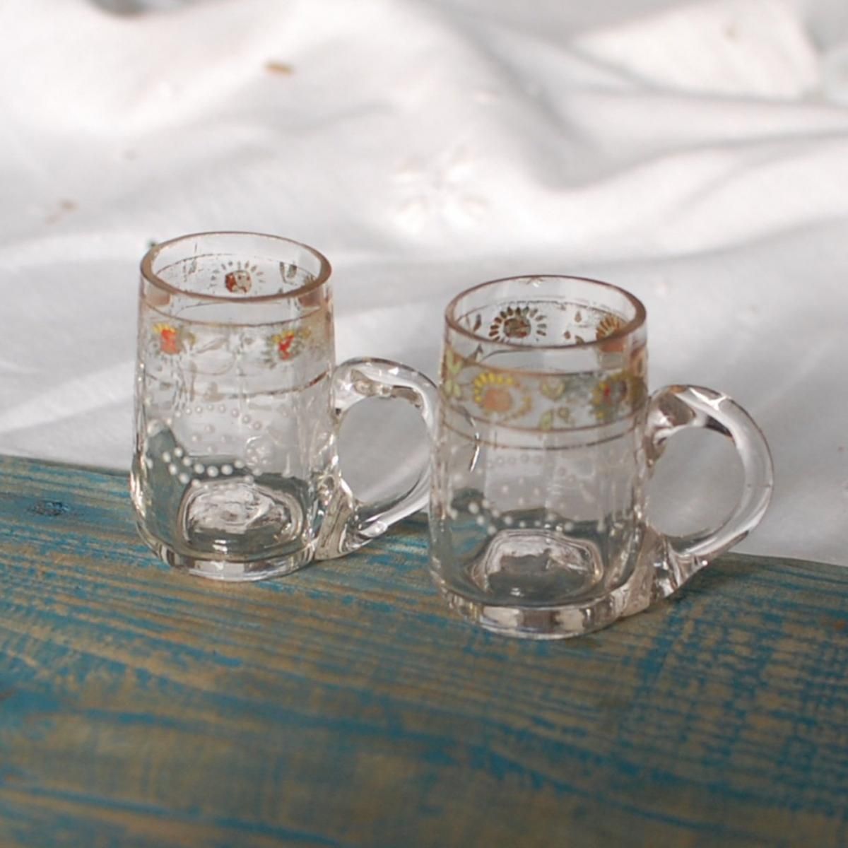 フランス直送！アンティークミニグラスの可愛さ