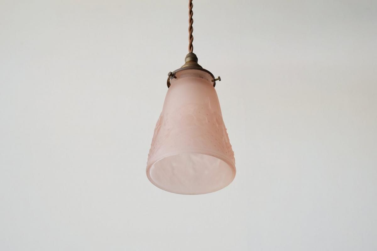 フランス製ペンダントランプ｜1920年代ミューラー作×アールデコデザイン