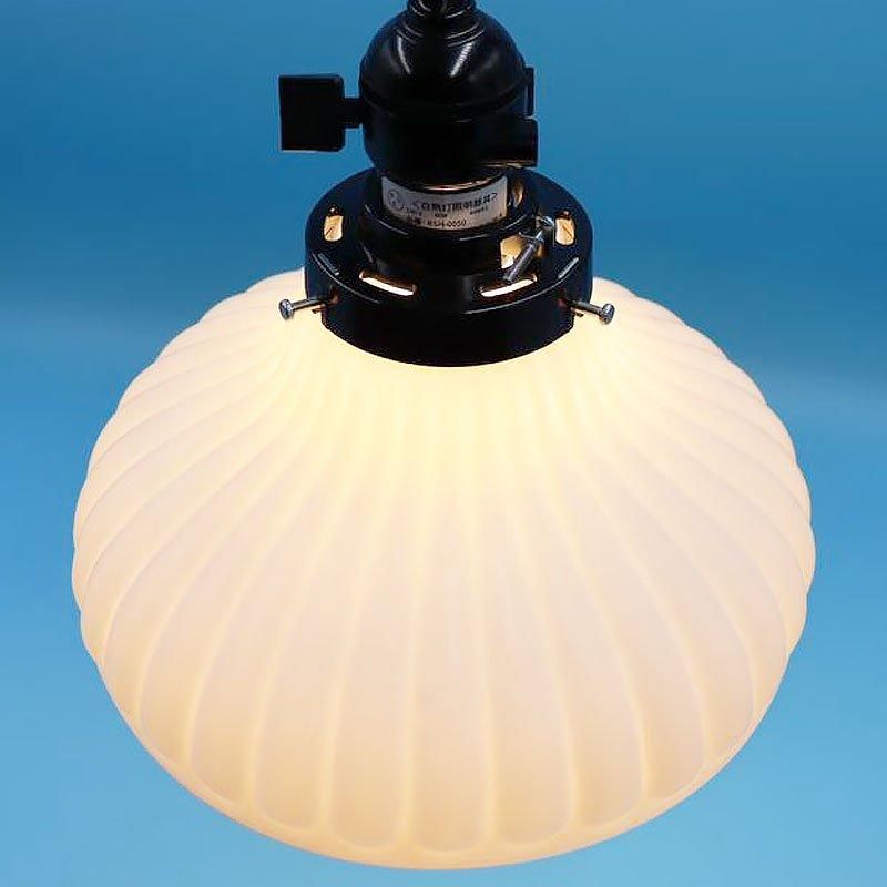 昭和レトロ 電笠 電傘 ランプシェード ガラス 乳白 照明 和電笠 昭和レトロ 電笠 電傘 ランプシェード ガラス 乳白 照明 和電笠