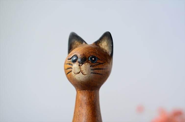 1930年フランスアンティーク猫モチーフ貯金箱 猫オブジェ