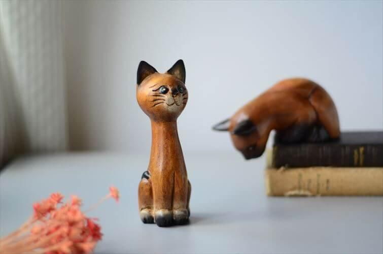 リモージュ フランス ネコ 猫 キャット 置物 アンティーク