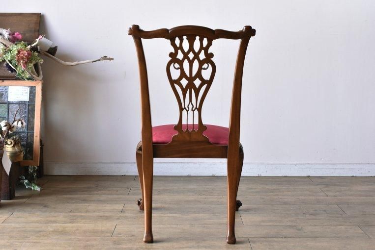 チッペンデールスタイルのチェア 6脚セット【c258】 - ANTIQUE チッペンデールスタイルのチェア 6脚セット【c258】 - ANTIQUE