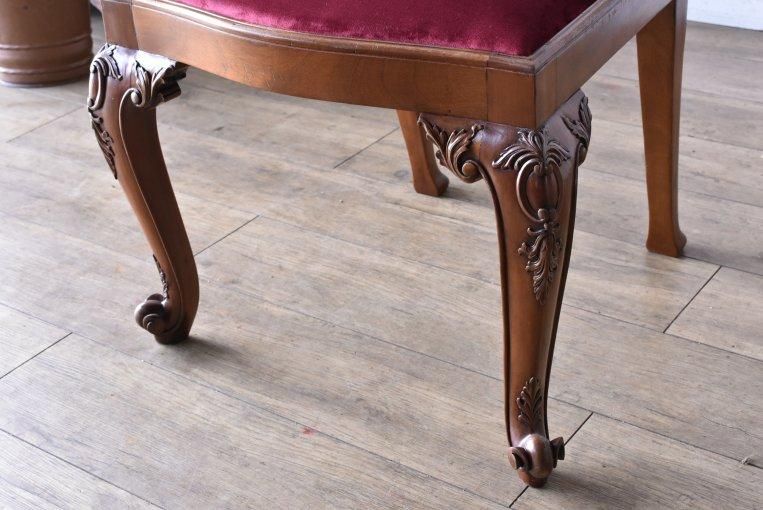 1920年代英国製 チッペンデールスタイルチェア6脚｜マホガニー