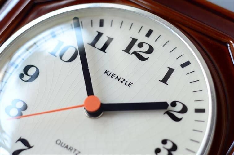 ヴィンテージ ドイツ製 KIENZLE オクタゴナル陶器壁時計